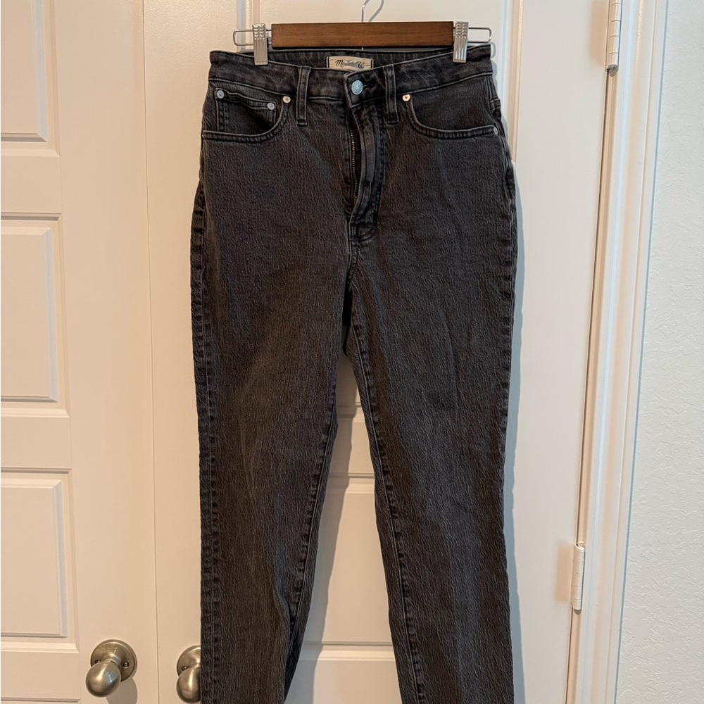 Madewell Perfect Vintage Black High-Rise Cropped Jeans